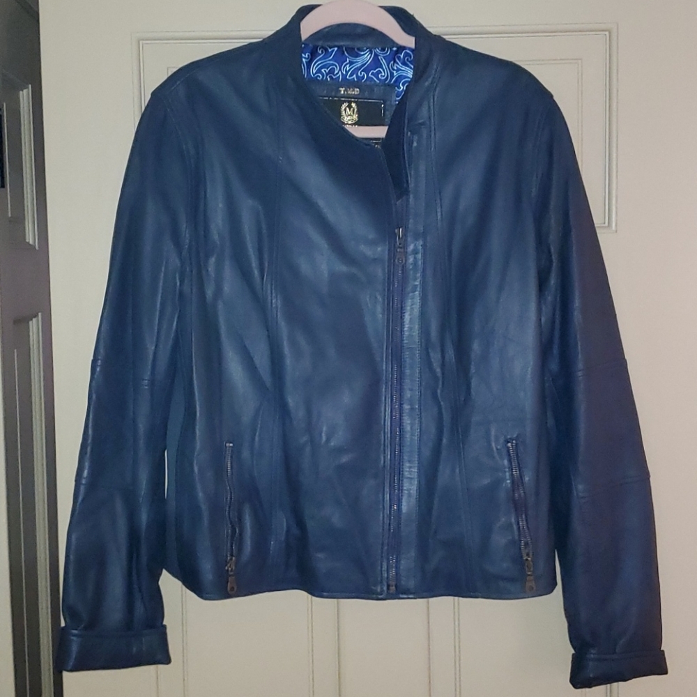 NWOT Exclusive MISURI FIRENZE Leather Jacket